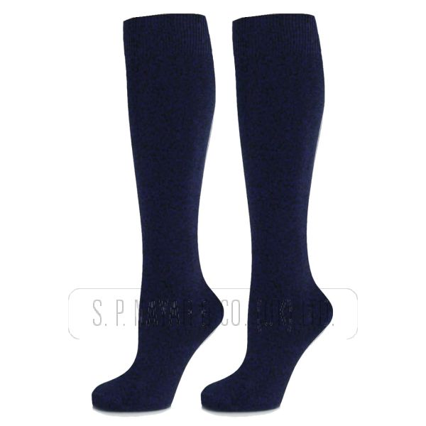 GIRLS PLAIN KNEE HIGH COTTON LYCRA SOCKS.