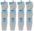 MEN'S Long Hose 100% Cotton Knee High Ribbed Socks Size UK(6-11) white